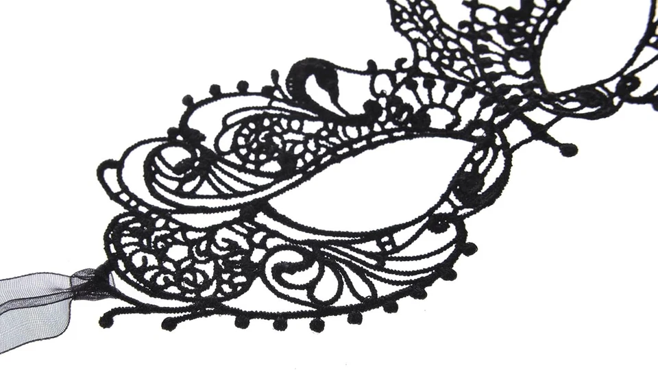Women Masquerade Mask,Lace Eye Mask,Soft Gentle Material for Ball Party/Hallowee - Image 3 of 4