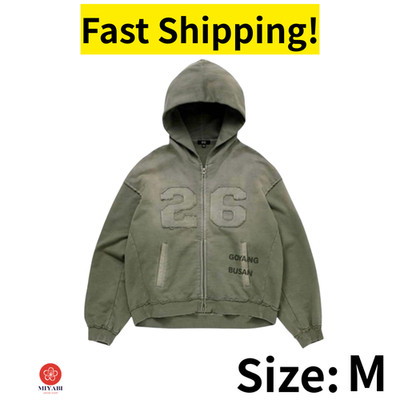 BTS ARIRANG ジップアップ フーディー M 韓国 釜山 Korea BTS ARIRANG World Tour Korea Limited Zip-Up Hoodie Green M Size