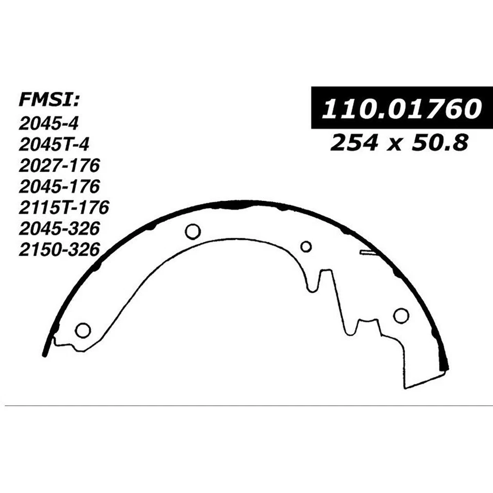Sapata de freio a tambor dianteiro Centric Parts para Jeep CJ3 1960-1962 1963 1964 1965 1966 - Imagem 4 de 4