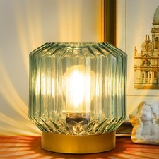 Battery Operated Lamp with Timer Cordless Lamps No Outlets, Decorative Small ...