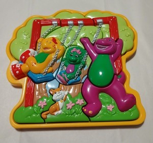 BARNEY THE DINOSAUR 3D PLASTIC FRAME PUZZLE BJ BABY BOP TODDLER PRESCHOOL TOY