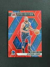 Stephen Curry 2024-25 Panini Mosaic City Edition Red /75 #272
