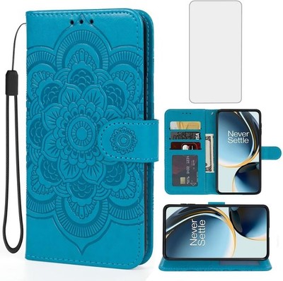 Case for OnePlus N30, OnePlus Nord CE 3 Lite 5G, Oppo K11X Wallet Case Blue