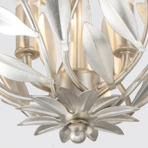 Crystorama 565-SA_CEILING Broche Semi-Flush Mount Antique Silver - Picture 5 of 7