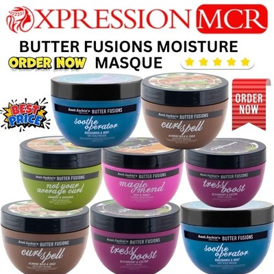 Aunt Jackie's Locken & Spulen Butter Fusionen Feuchtigkeitsmaske 8 Oz. UK-Verkäufer