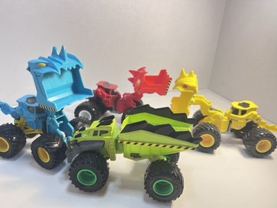 Lot Of 4 Spin Master 1:64 Scale Dirt Squad   Axel & Scoopz Truck Lot [Loose]
