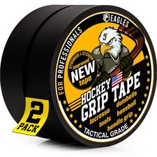 EAGLES Hockey Tape Black 1inch Grip Tape 2 Roll Athletic Sports Tape
