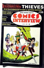 Cover of David Anthony Kraft's Comics Interview #35