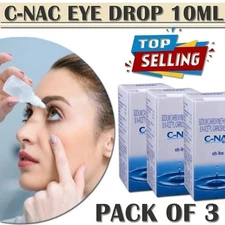C-NAC Eye Drops – 10ml Cataract Solution with N-Acetylcarnosine Antioxidant 3PCS