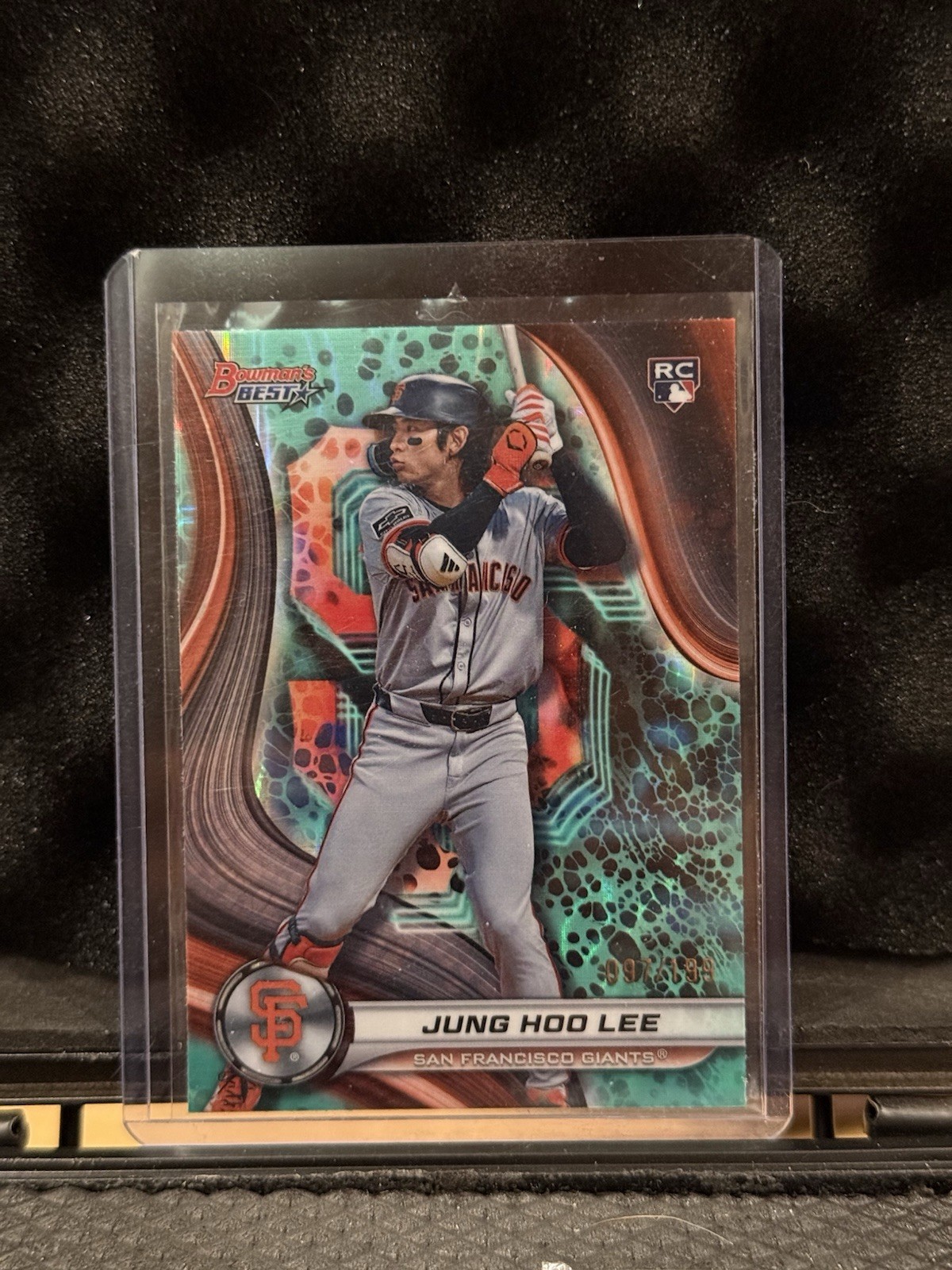 2024 Bowman's Best - Jung-Hoo Lee #57 Aqua Lava Refractor /199 (RC)