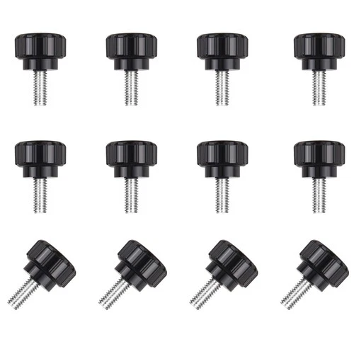 12 Pcs M4 x 10mm Threaded Knurled Thumbscrew, Monitor Screws Vesa Mount Screw...