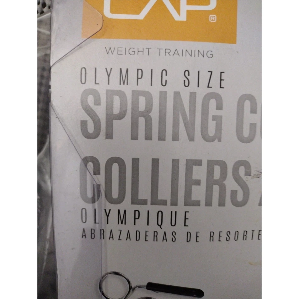 Collar de resorte tamaño olímpico CAP barra soporte de peso abrazadera levantamiento de pesas nuevo Foto 3 de 3