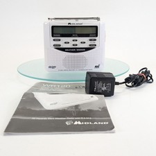 Midland WR-120EZ NOAA Weather Radio Digital All Hazards Alert With Power Supply