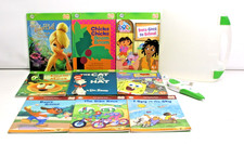 Lot of 9 Leap Frog Tag Books  Tag Reader Pen, USB Cable  Storage Case