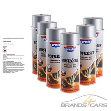6x 400ml PRESTO ROST LÖSER ENTFERNER UMWANDLER KRIECH ÖL SCHMIER MITTEL SPRAY 50