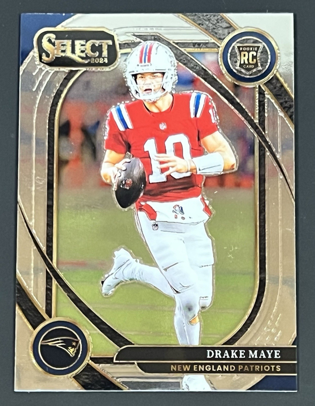 Drake Maye Rookie Card RC 2024 Panini Select Club Level #218 Patriots MVP