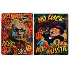 50PC- Mylar bags 3.5 gram design sealable Smell -Proof Food Storage 2 Designs 