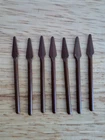 Lego 7 x Brown Minifigure Weapon Pike  Spear (4497) Castle Vintage Original