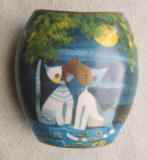 Goebel Cat Vase 12 cm Artis Orbis Germany Rosina Wachtmeister  Amici Della Luna