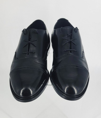 Irvine Park Zapatos Oxford Hechos a Mano Cuero Italiano Negro Para Hombre Talla 10M - Imagen 2 de 13