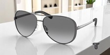 MICHAEL KORS MK5004 101311 Chelsea Gunmetal Black Grey Grad 59 Women Sunglasses