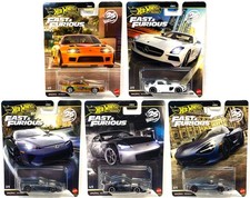 Mattel HOT WHEELS Premium Diecast Fast & Furious SET of 5 NEW Supra Chase