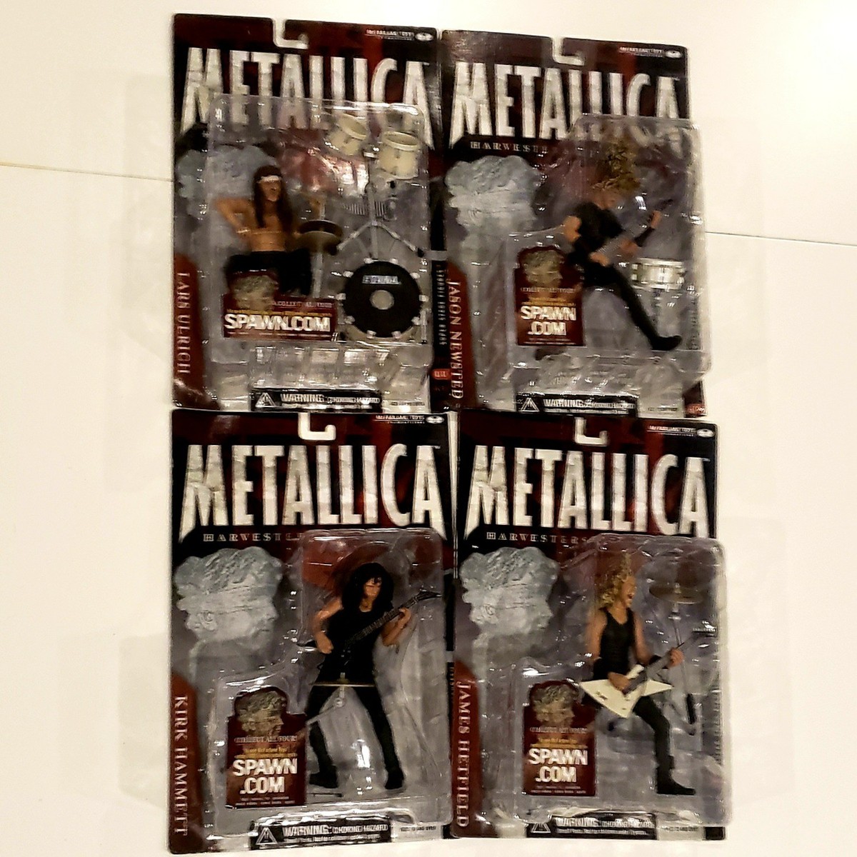 🎸METALLICA Harvesters of Sorrow Set Of 4 James Lars Kirk