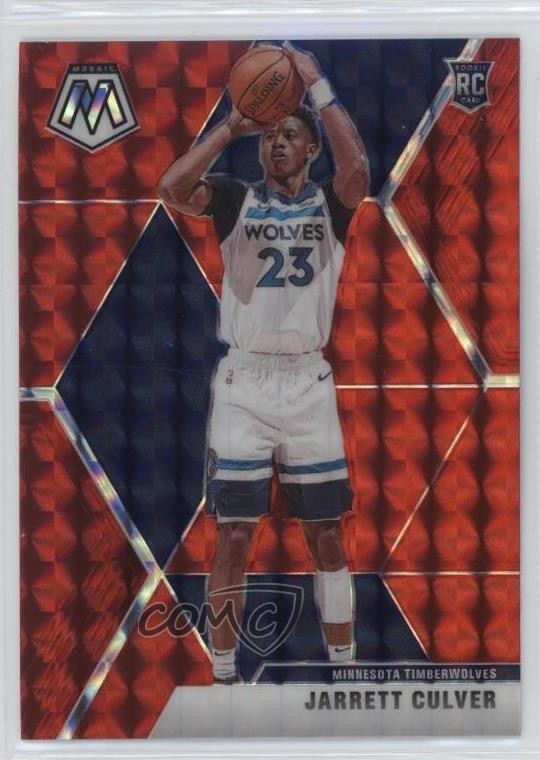 2019-20 Panini Mosaic Rookies Red Prizm Jarrett Culver #201 18q6