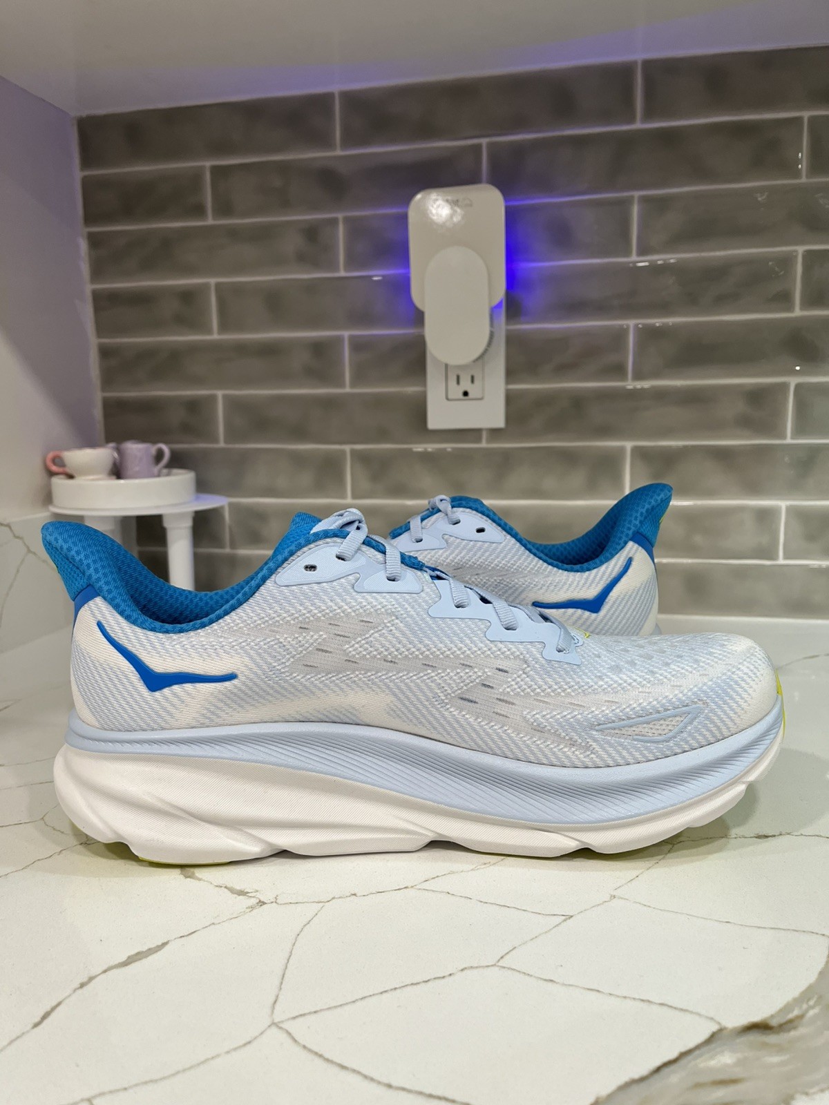 Hoka Clifton 9 Running Shoes. Men’s Size 11.5D  Color Ice Water  thumbnail 4