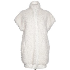 Marc Cain Sports, Fellweste, Damen, Größe: M, Weiß, Leopard, Plüsch #Usr