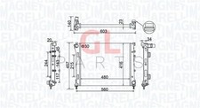 Radiatore Motore Raffreddamento Nuovo Per FIAT 500 2015-