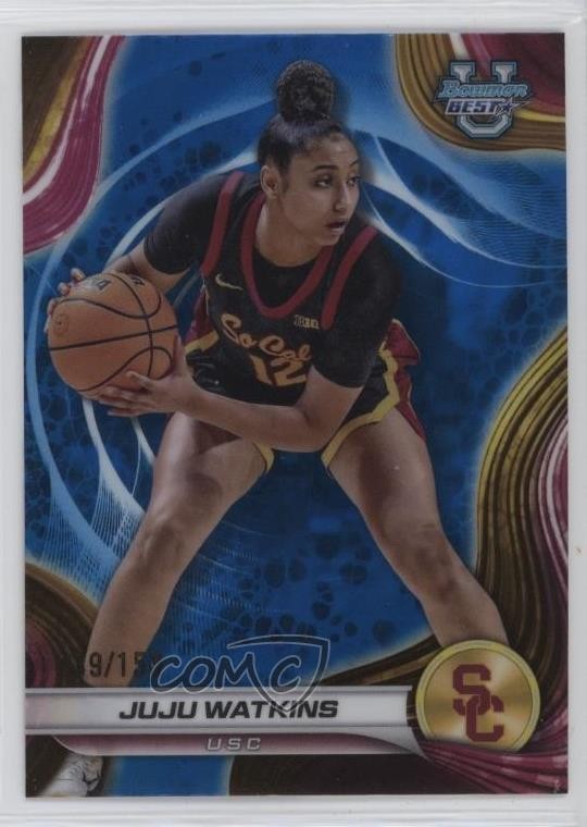 2024-25 Bowman U Best Blue Refractor /150 JuJu Watkins #37 10yl