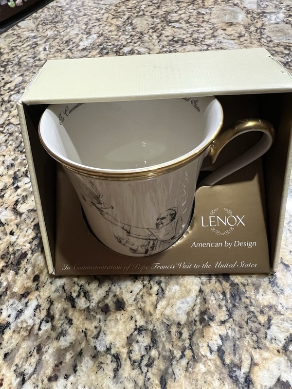 Lenox Pope Francis World Meeting of Families 2015 Phl Coffee Mug Fine Bone China