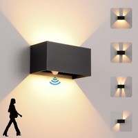 LED Wandlampe Innen/AußEn Mit Bewegungssensor, 24 W Wandlampe, IP 65...