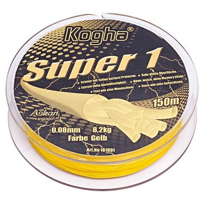 Kogha Angelschnur Super 1 (gelb, 150 m) 0.07 0.08 0.10 0.13 0.18