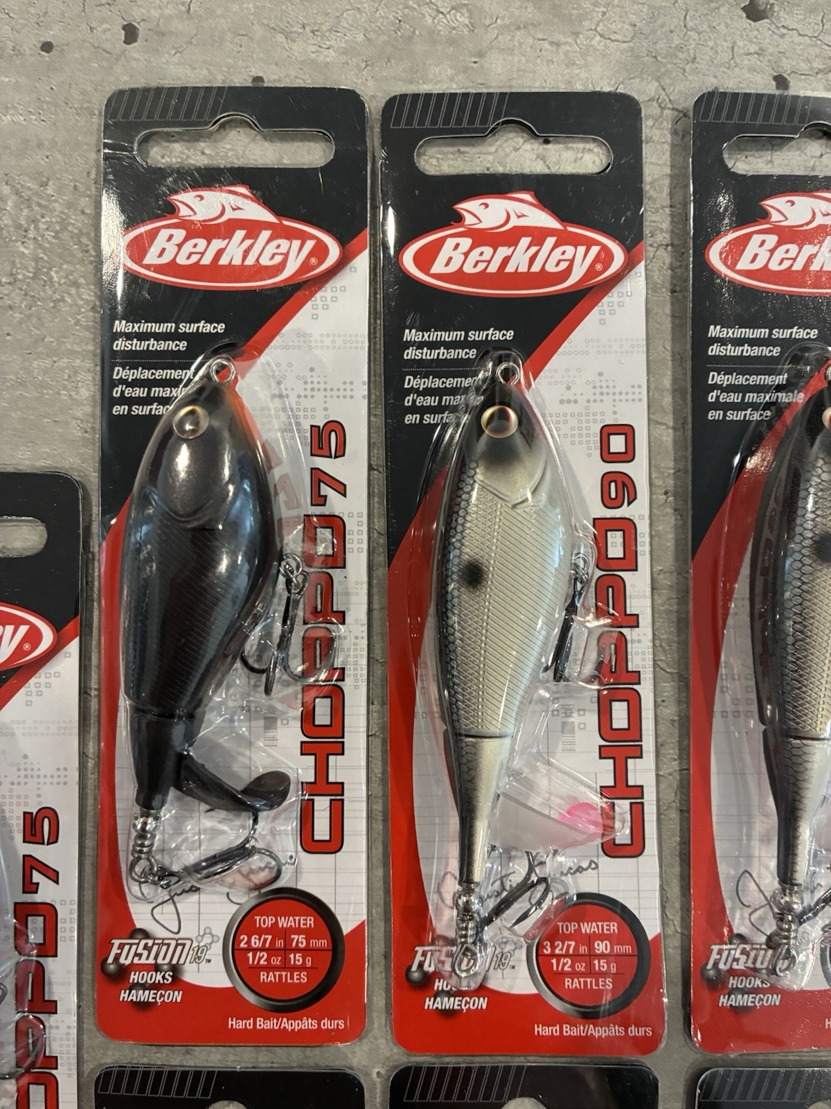 12 Berkley Choppo Topwater Lures - Sizes 105 & 90 & 75 - Mixed Colors - New - Image 4