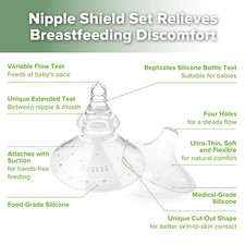 Nipple Shield Combo Breastfeeding Newborn Silicone Nipple Shield Breastfeeding