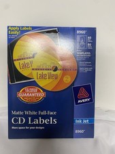 Avery CD Labels White Matte And Spine 8960 : Total Of 19 Sheets