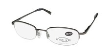 NEW OSCAR DE LA RENTA OSM 806 EYEGLASSES OVAL 010 50-20-140 METAL PLASTIC GRAY