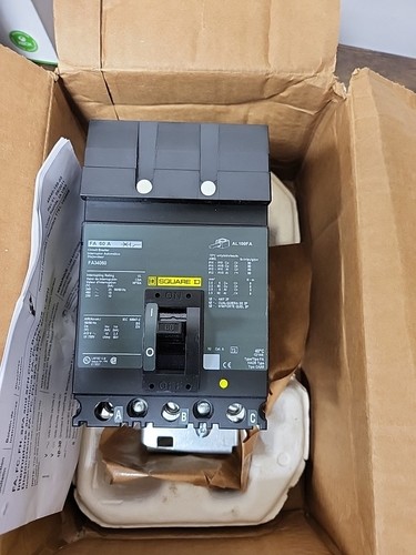 New Schneider Electric Square D FA34060 60A 3P Circuit Breaker-T5 | eBay