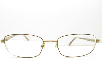 HARLEY DAVIDSON HD 294 RECTANGULAR SPORT EYEGLASSES FRAMES gold 53-18-140  98336