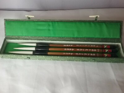 Chinese Calligraphy Japanese Sumi Drawing Brush Hu Pen Yang Hao (Goat Hair) 3...