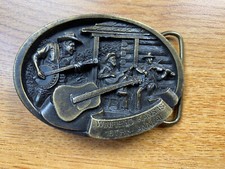 Winfield Kansas 15th Annual National Flatpicking Championship Belt Buckle 1986 