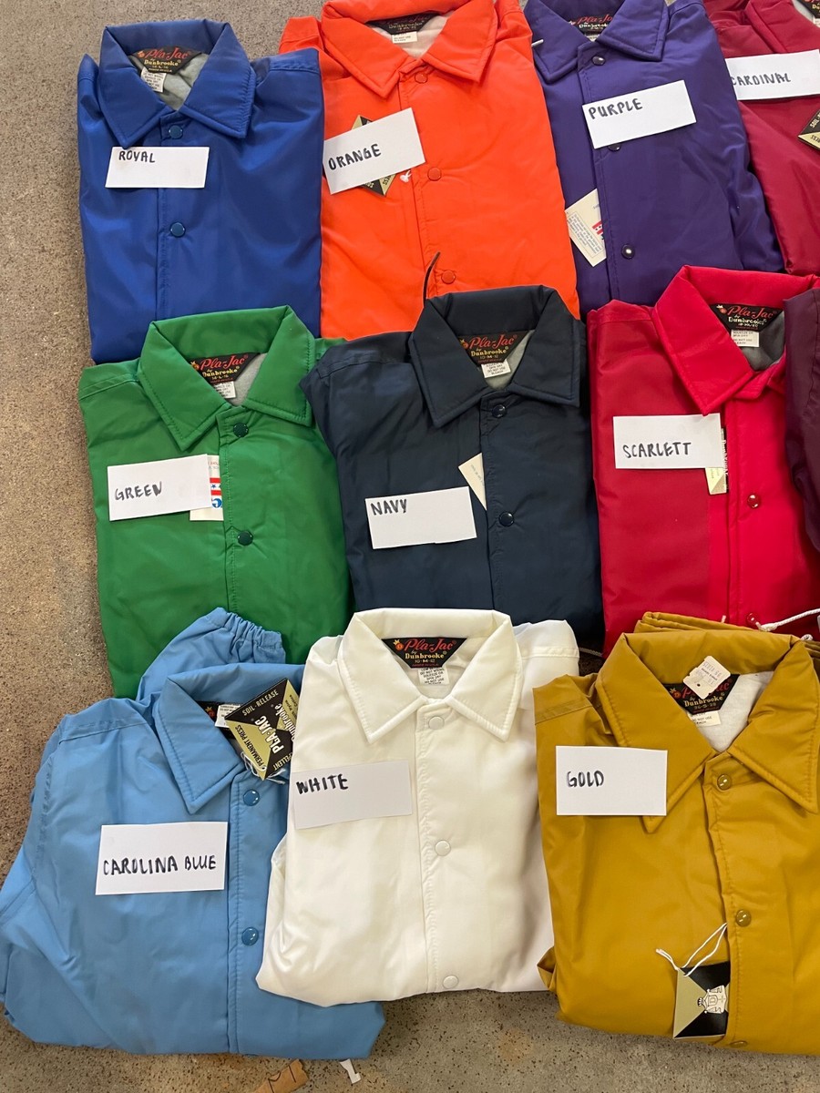 VINTAGE DUNBROOKE PLA-JAC YOUTH COACHES JACKETS VINTAGE 70'S NYLON