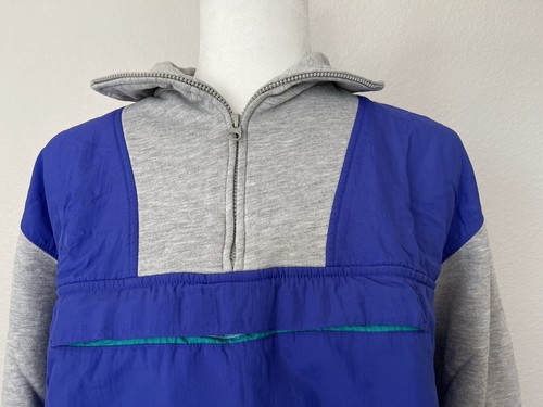 LIZ & CO. Womens 100% Cotton Layered Outdoor Pullover Sweater Size M Purple/Gray - Picture 7 of 12