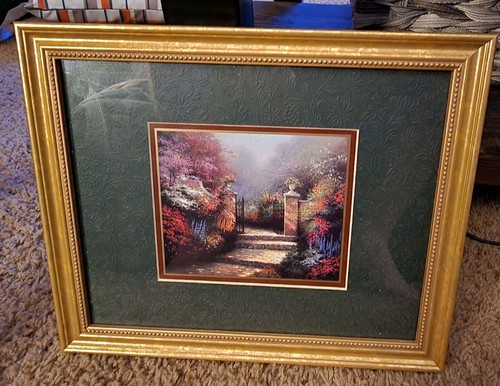 Thomas Kinkade 9 x 11 Zoll mattierter & gerahmter Akzentdruck mit Echtheitszertifikat - Bild 1 von 6