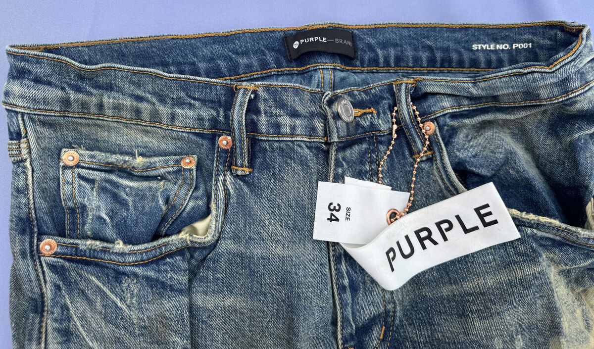 Purple Brand P001 Slim Fit Low Rise with Slim Leg Distressed Purple Brand P001 Slim Fit Low Rise with Slim Leg Distressed