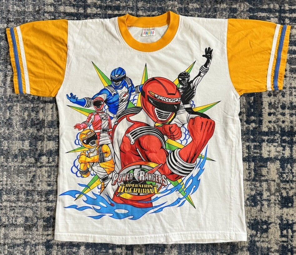 Vintage 2007 Power Rangers Operation Overdrive T Shirt S Anime