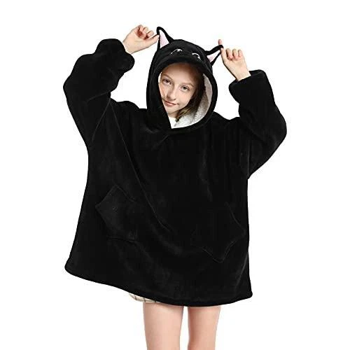 Wearable Blanket Hoodie for Kids Girls Boy 4 12YR Cute Animal Oversized Hooded