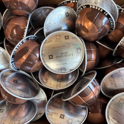 Nespresso Vertuo, Rich Chocolate, Mild Roast Coffee Pods, 50-Count LOOSE/BULK